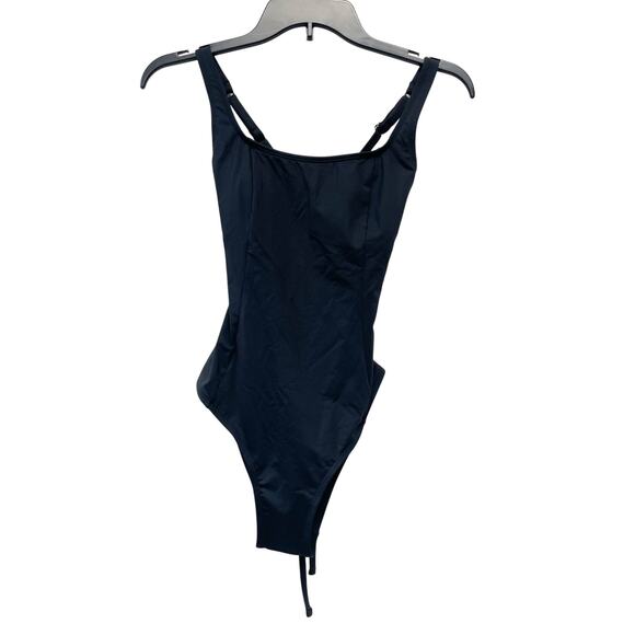 Cupshe Reverie Land Square Neck Slim & Sculpt One Piece Black Size XS - Picture 1 of 7
